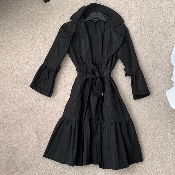 Black trench coat - Picture 3 of 6